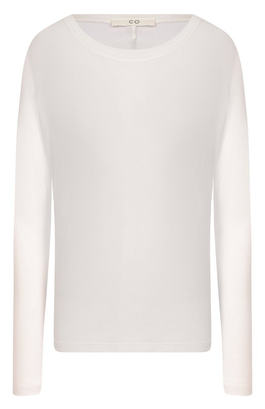 Хлопковый лонгслив Co 1091NCR-C0RE Кремовый 1091NCR-C0RE