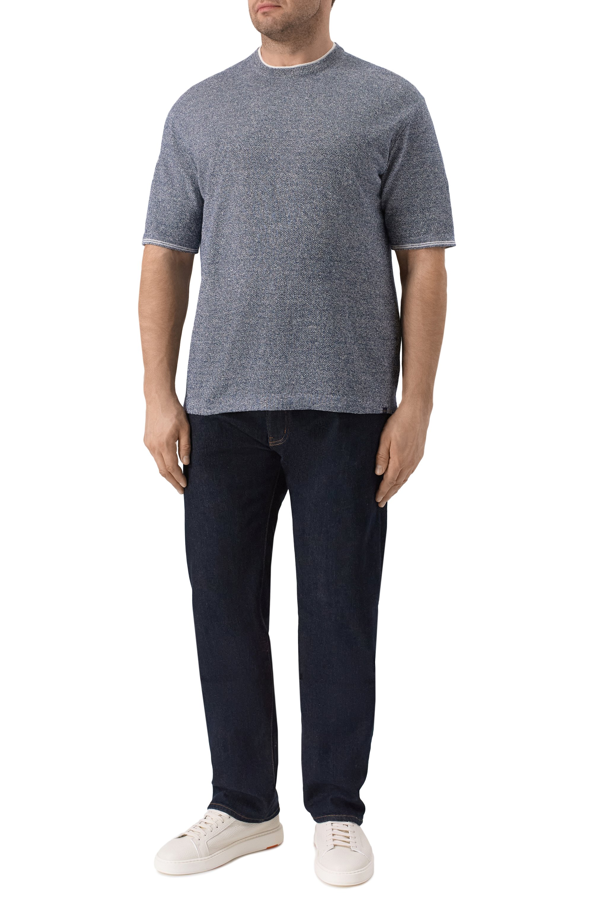 Джемпер изо льна и хлопка PAUL&SHARK, арт. 26411552_001, фото 2