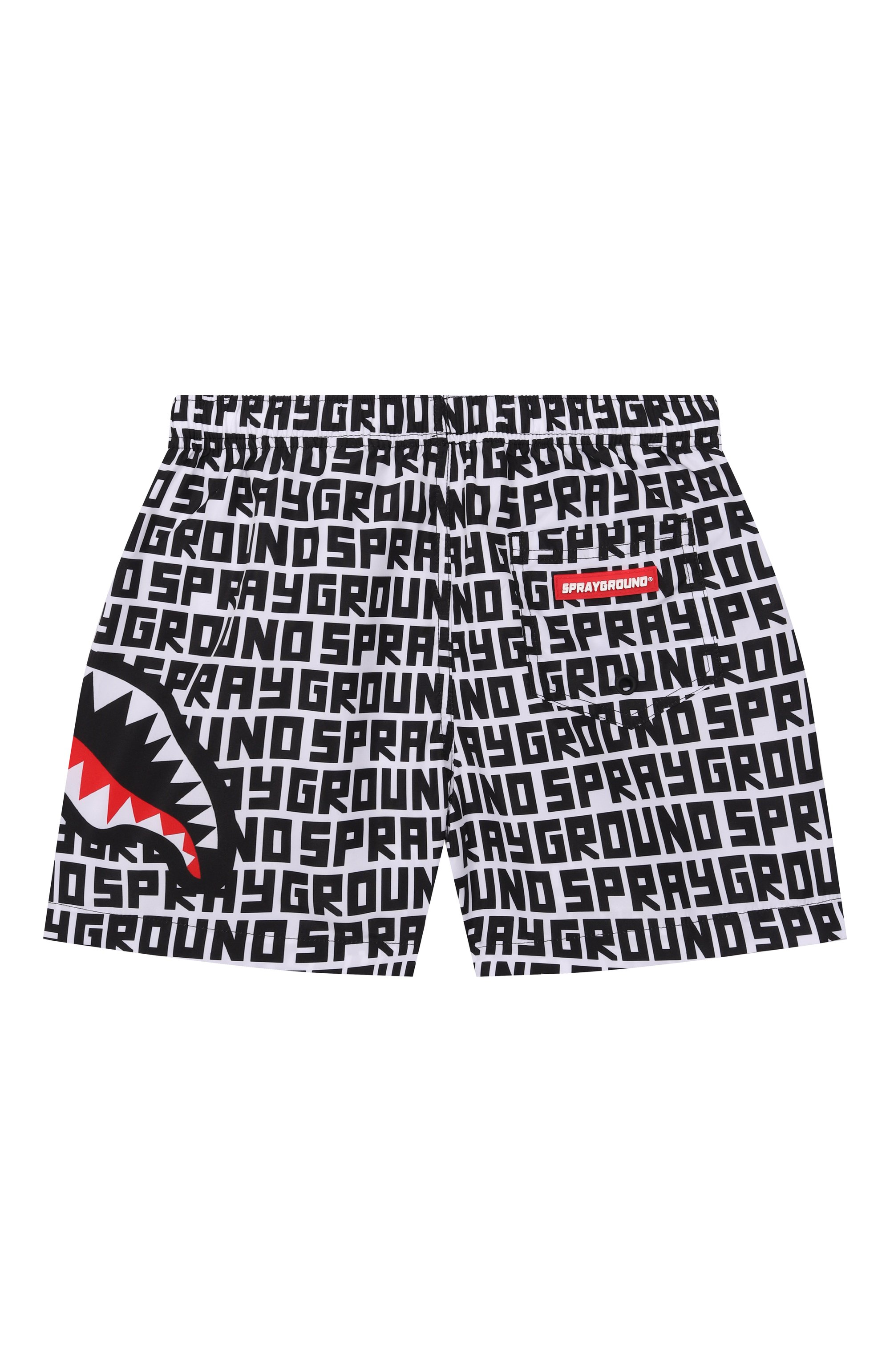 Плавки-шорты SPRAYGROUND, арт. SPY1468WHT/SHARK CENTRAL INFINITY SWIM TRUNKS, фото 2