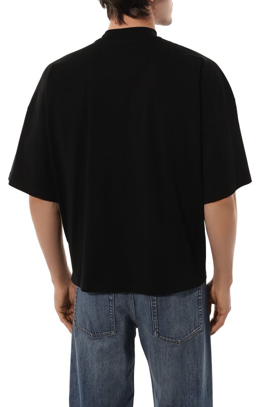 Хлопковая футболка Jil Sander J21GC0005/J45084 Чёрный  J21GC0005/J45084 Фото 4