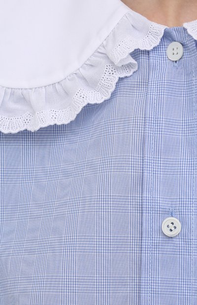 Хлопковая рубашка MIU MIU, арт. MK1570-1SCC-F0012, фото 5