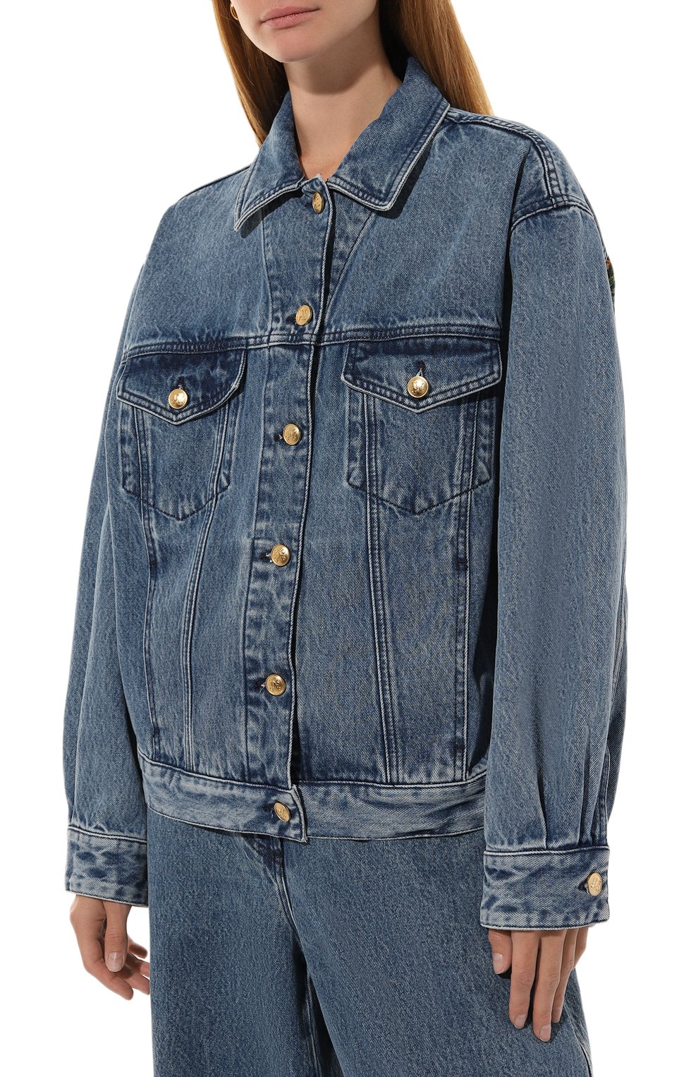 Джинсовая куртка PALM ANGELS, арт. PWYE032F24DEN002, фото 3