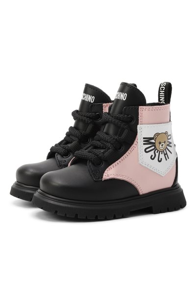 Кожаные ботинки MOSCHINO, арт. 81862/VAR2/19-26