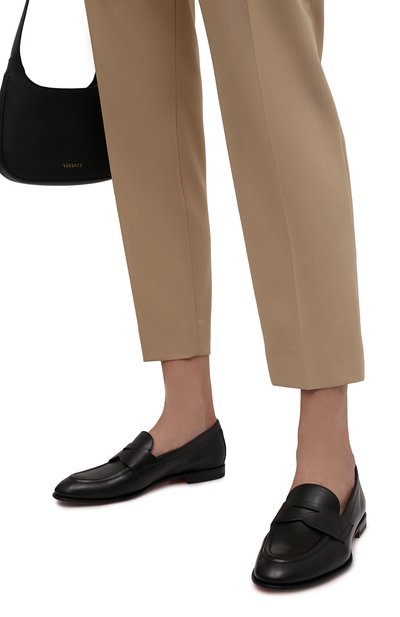 Кожаные лоферы SANTONI, арт. WUSF59962HAFSLGAN01, фото 3