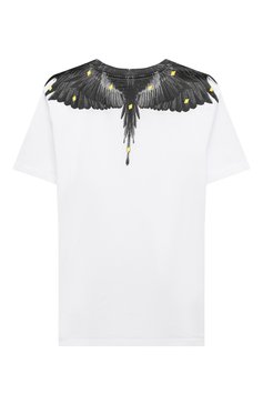 Детская хлопковая футболка MARCELO BURLON KIDS OF MILAN белого цвета, арт. 21E/B/MB/1114/0010/8-14Y | Фото 2 (Материал внешний: Хлопок; Рукава: Короткие; Региональные ограничения белый список (Axapta Mercury): RU; Мальчики Кросс-КТ: Футболка-одежда; Драгоценные ка�мни: Проставлено; Материал сплава: Проставлено)