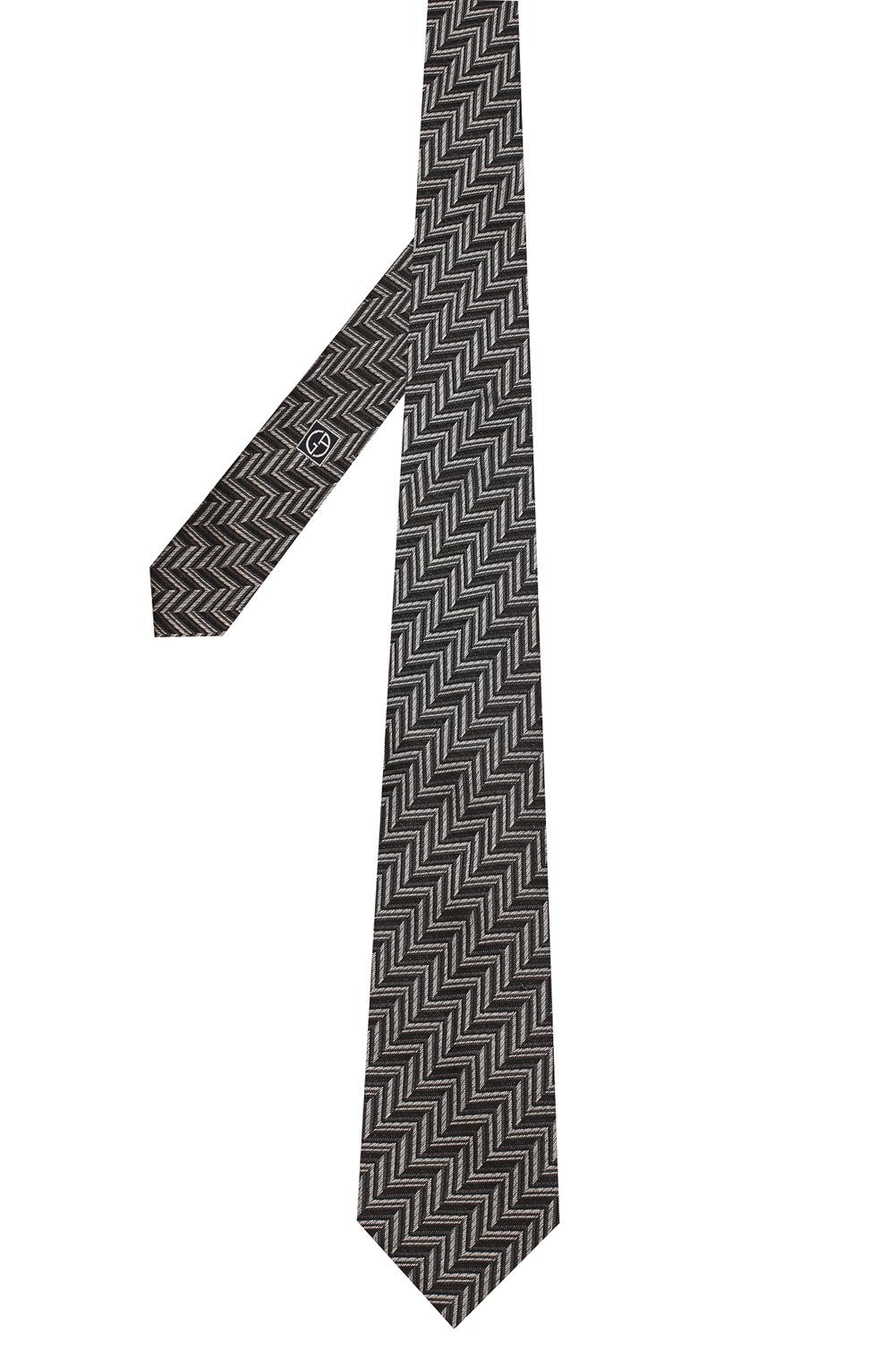 Шелковый галстук GIORGIO ARMANI черного цвета по цене 24050 руб., арт. 360054/9A931, фото 2 Шелковый галстук GIORGIO ARMANI, арт. 360054/9A931, фото 2