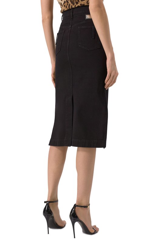 Джинсовая юбка Dolce & Gabbana F4CP1D/G8KD1 Чёрный  F4CP1D/G8KD1 Фото 4