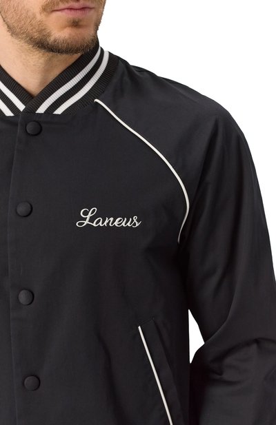 Хлопковый бомбер LANEUS черного цвета по цене 99500 руб., арт. S5LAMAB0009, фото 5 Хлопковый бомбер LANEUS, арт. S5LAMAB0009, фото 5