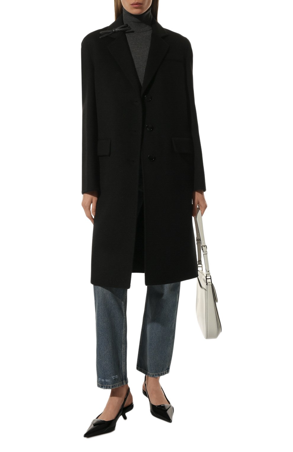 Шерстяное пальто PRADA, арт. P616NE-03H-F0002-202, фото 2