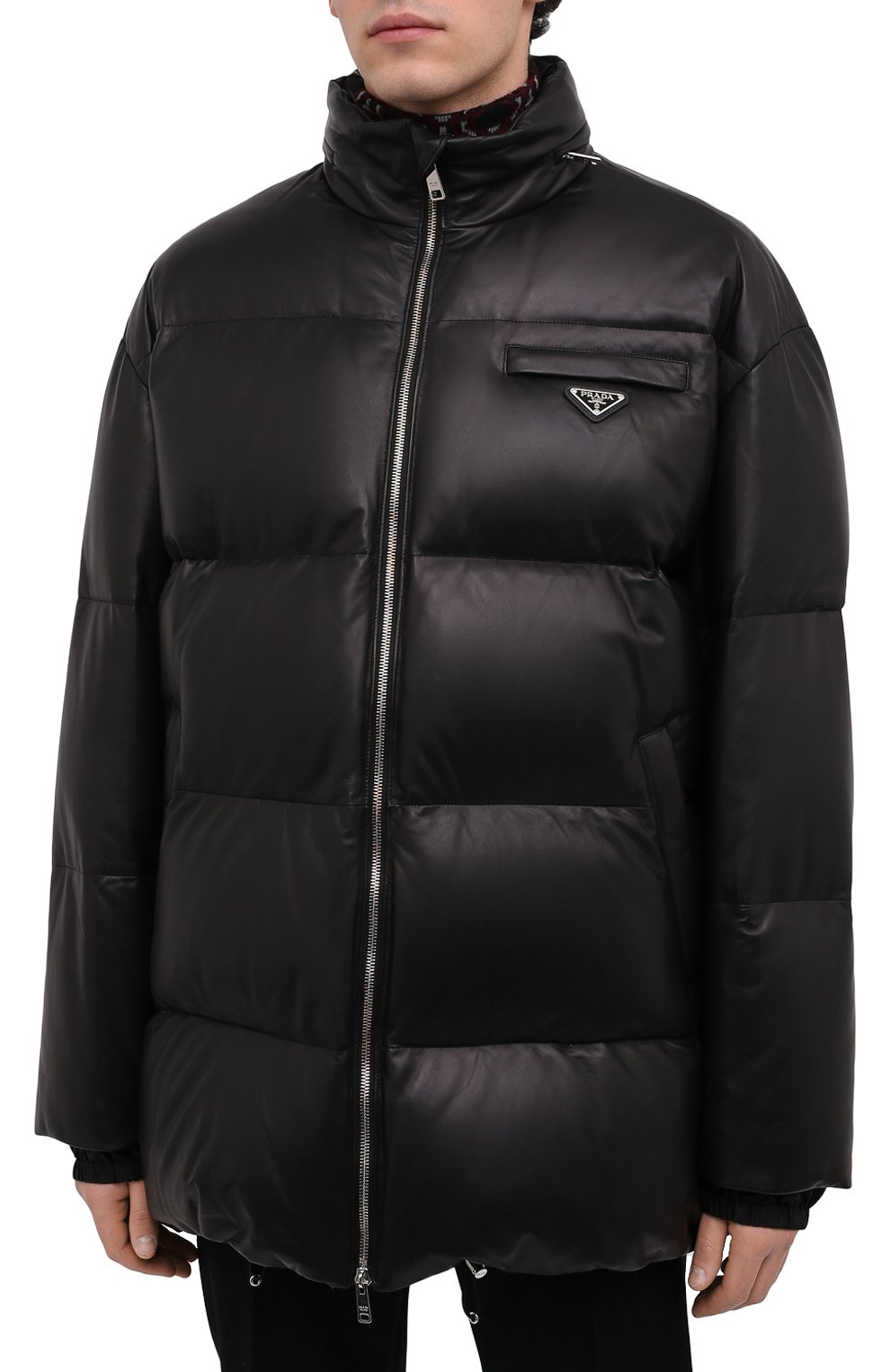 Кожаный пуховик PRADA, арт. UPS559-JHI-F0002, фото 3