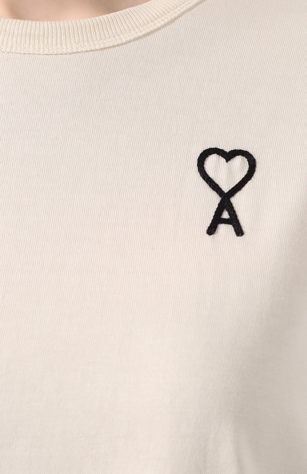 Хлопковая футболка AMI, арт. E20FJ131.702, фото 5