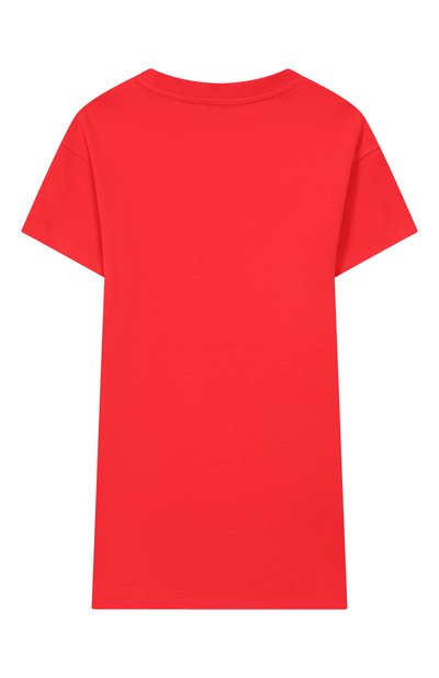 Хлопковое платье MOSCHINO красного цвета по цене 14450 руб., арт. HDV0HS/LAA43, фото 2 Хлопковое платье MOSCHINO, арт. HDV0HS/LAA43, фото 2