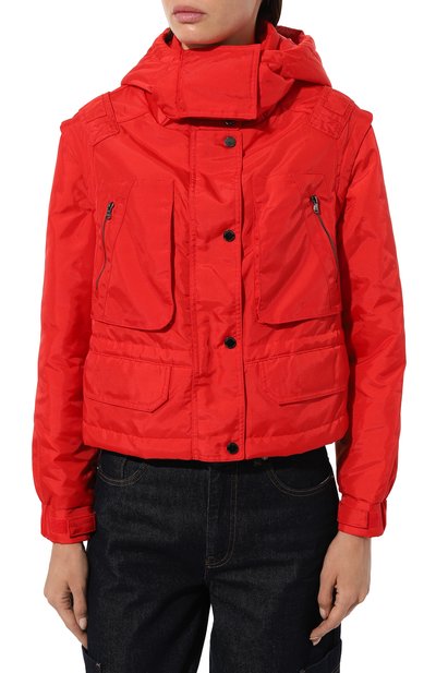 Утепленная куртка PATRIZIA PEPE красного цвета по цене 60800 руб., арт. 8O0087_A305, фото 3 Утепленная куртка PATRIZIA PEPE, арт. 8O0087_A305, фото 3