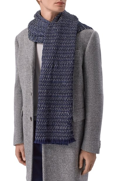 Шарф из шелка и вискозы GIORGIO ARMANI, арт. GM002975/TE21536, фото 2