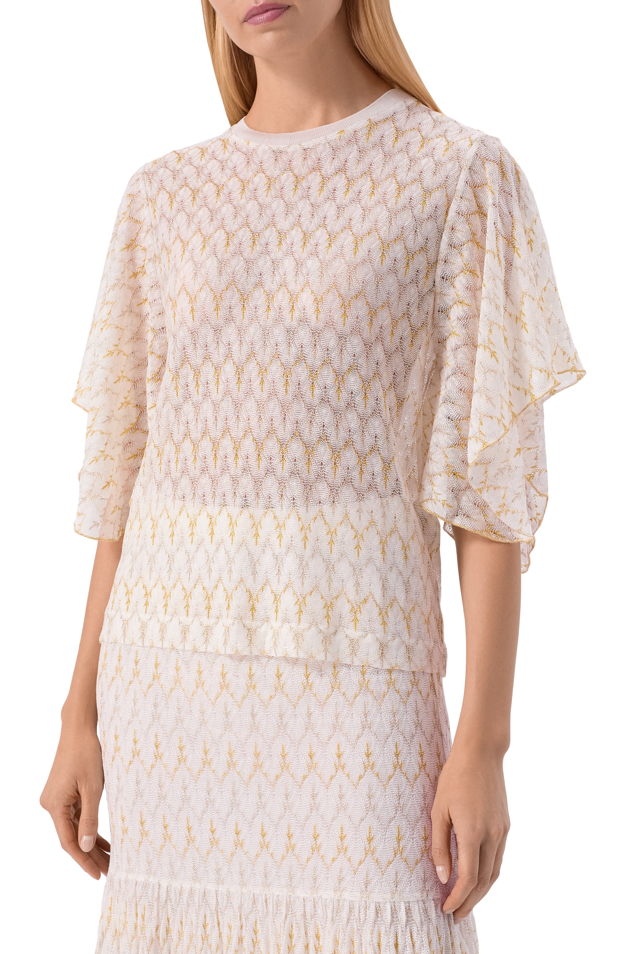 Пуловер из вискозы MISSONI белого цвета по цене 98850 руб., арт. DS26SK12/BR015X, фото 3 Пуловер из вискозы MISSONI, арт. DS26SK12/BR015X, фото 3