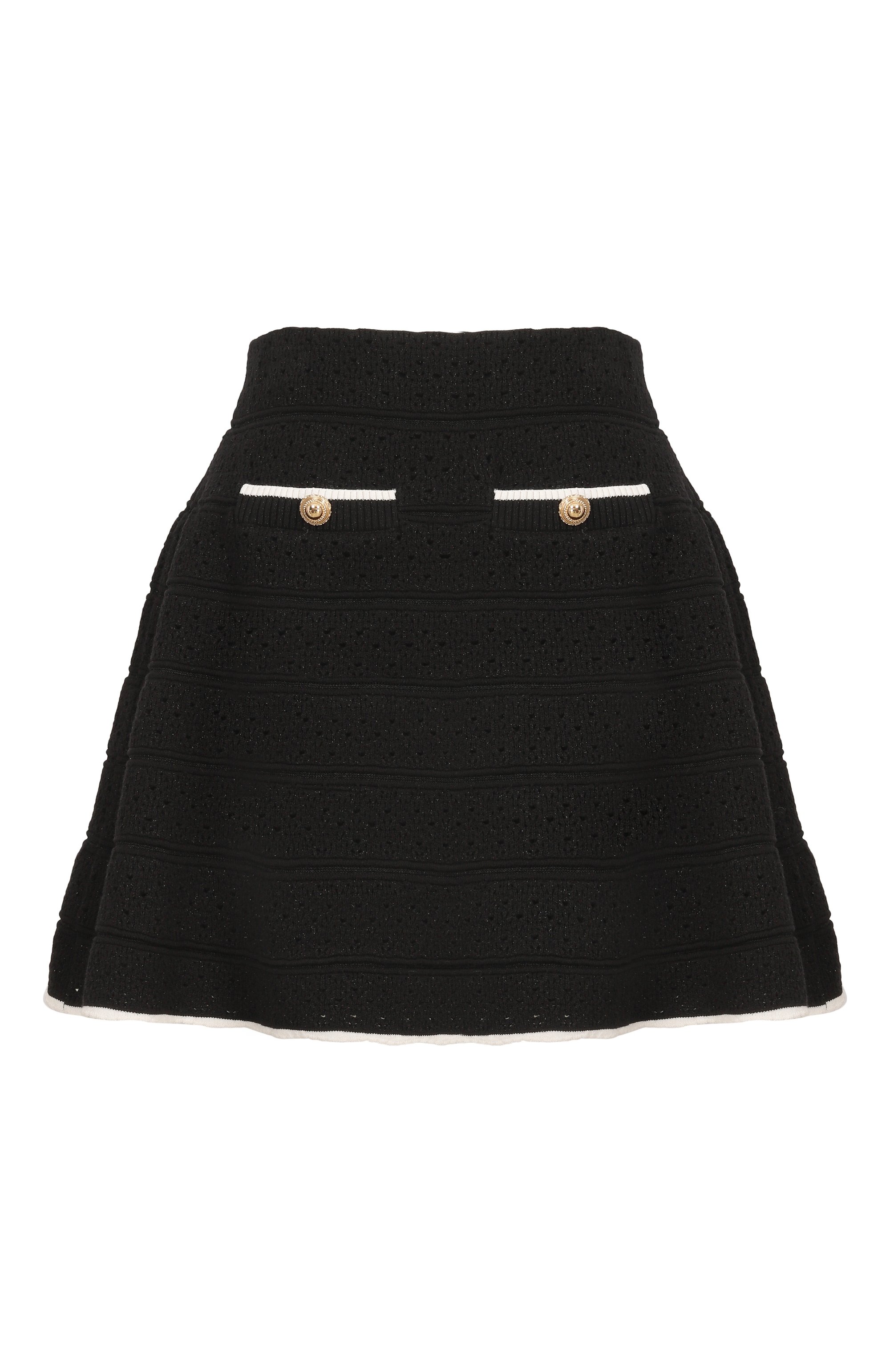 Хлопковая юбка SELF-PORTRAIT, арт. SS26-055SK-B, фото 1