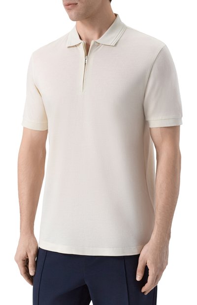 Поло из хлопка и лиоцелла BOSS, арт. 50554614, фото 3