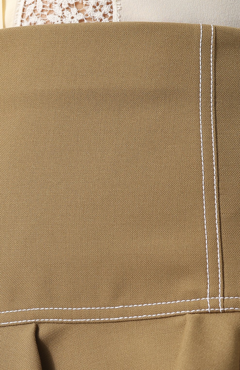 Однотонная мини-юбка с контрастной прострочкой CHLOÉ, арт. CHC18AJU03063, фото 5