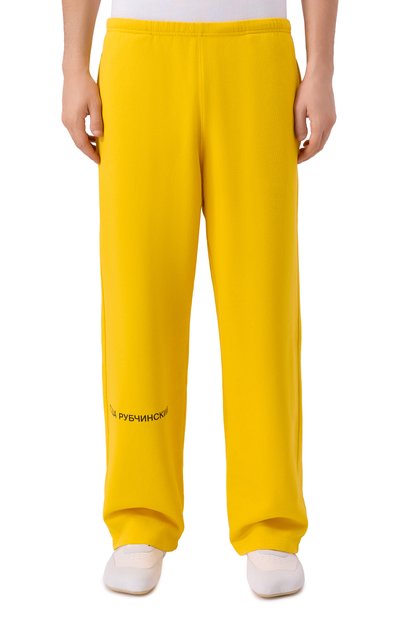 Хлопковые брюки ГОША РУБЧИНСКИЙ, арт. SWP_0301_YELLOW, фото 3