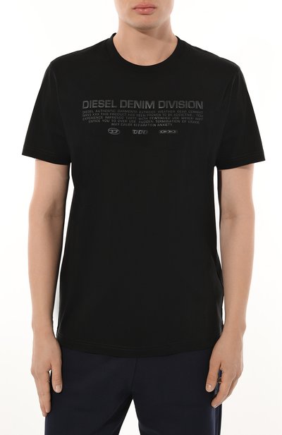 Хлопковая футболка DIESEL, арт. A11282/0QANW, фото 3