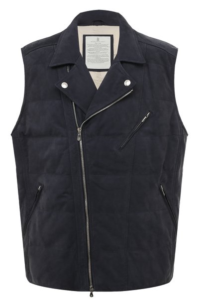 Мужской жилет из нубука BRUNELLO CUCINELLI, арт. MPLBY1923