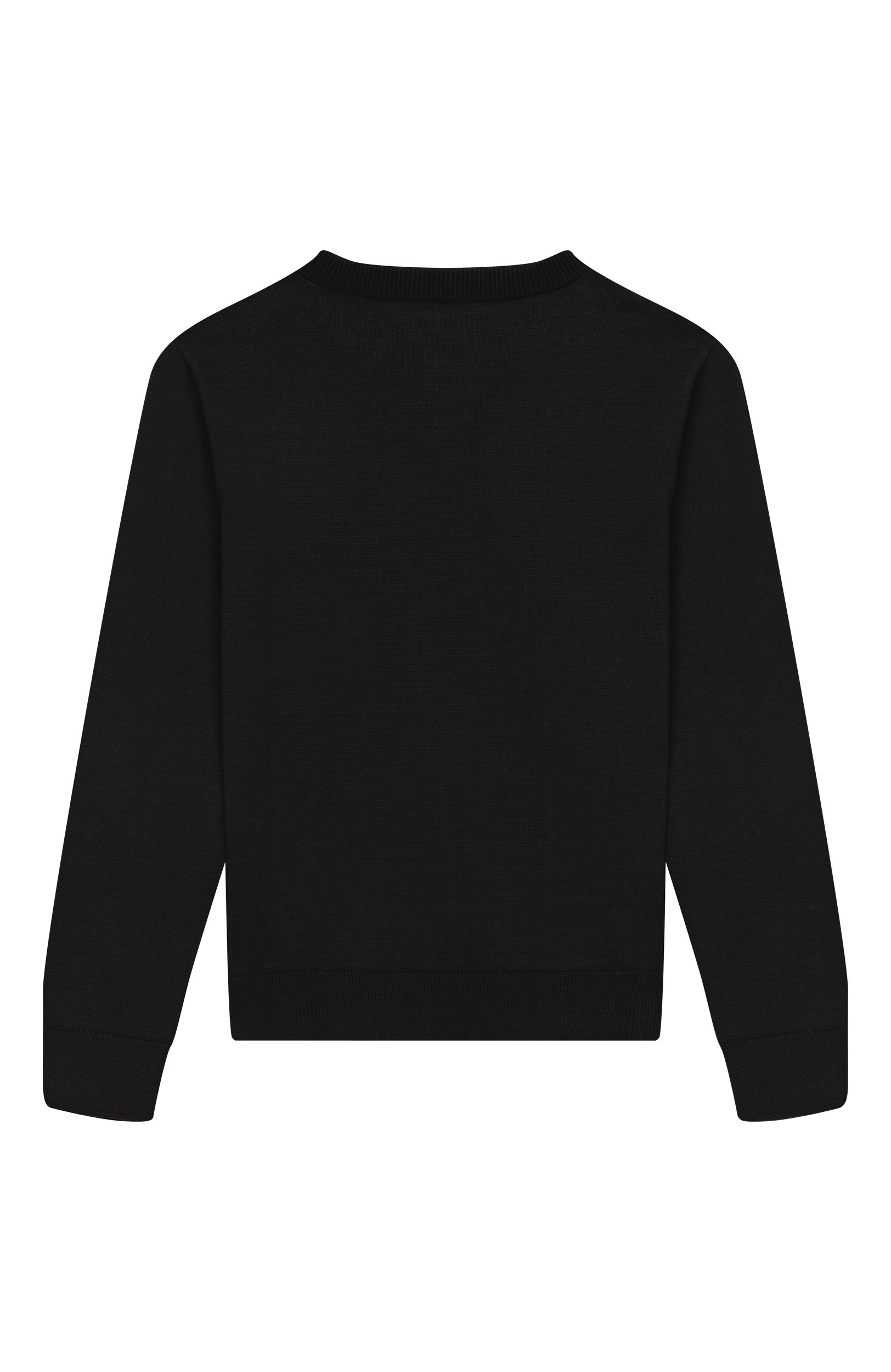 Хлопковый пуловер BALMAIN черного цвета по цене 34450 руб., арт. BY9P60, фото 2 Хлопковый пуловер BALMAIN, арт. BY9P60, фото 2