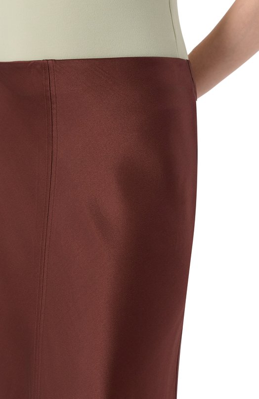 Атласная юбка Noble&Brulee NB127/300525/1 Коричневый  NB127/300525/1 Фото 5