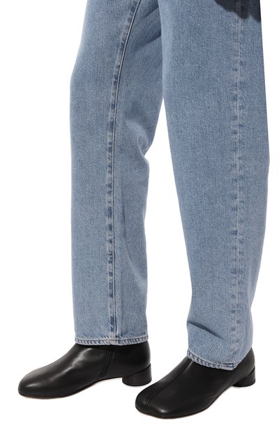 Кожаные сапоги MM6 черного цвета по цене 59150 руб., арт. S59WU0237/P3628, фото 3 Кожаные сапоги MM6, арт. S59WU0237/P3628, фото 3