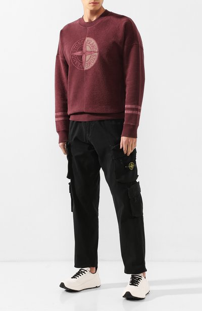 Хлопковые брюки-карго STONE ISLAND черного цвета по цене 45450 руб., арт. 711530702, фото 2 Хлопковые брюки-карго STONE ISLAND, арт. 711530702, фото 2