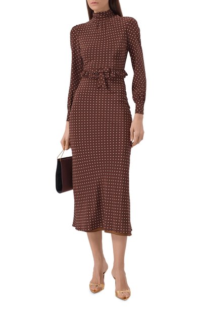 Женское шелковое платье ALESSANDRA RICH, арт. FABX4356/F4686