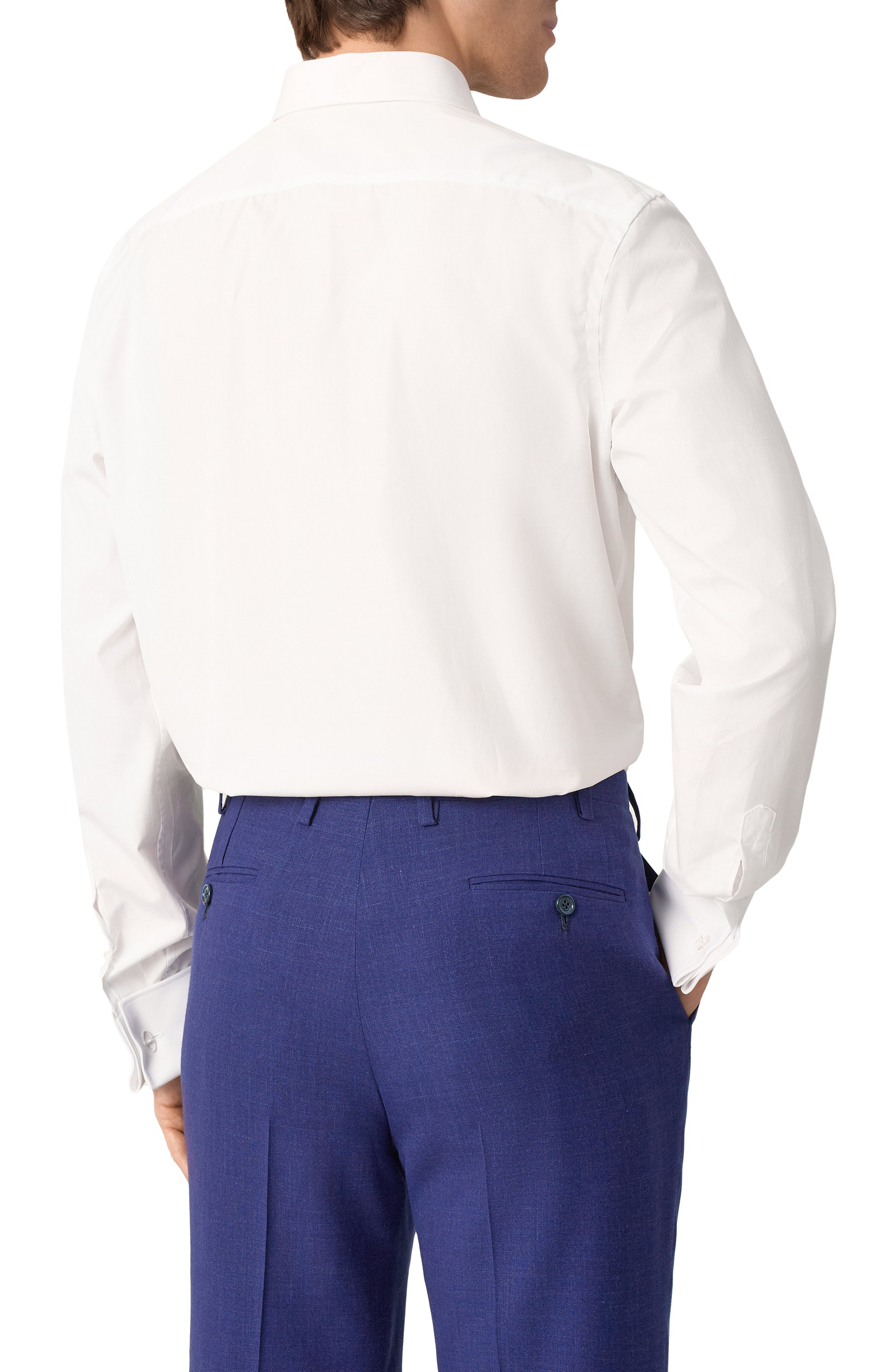 Хлопковая сорочка CANALI белого цвета по цене 33050 руб., арт. CCL7018P/GA60130, фото 4 Хлопковая сорочка CANALI, арт. CCL7018P/GA60130, фото 4