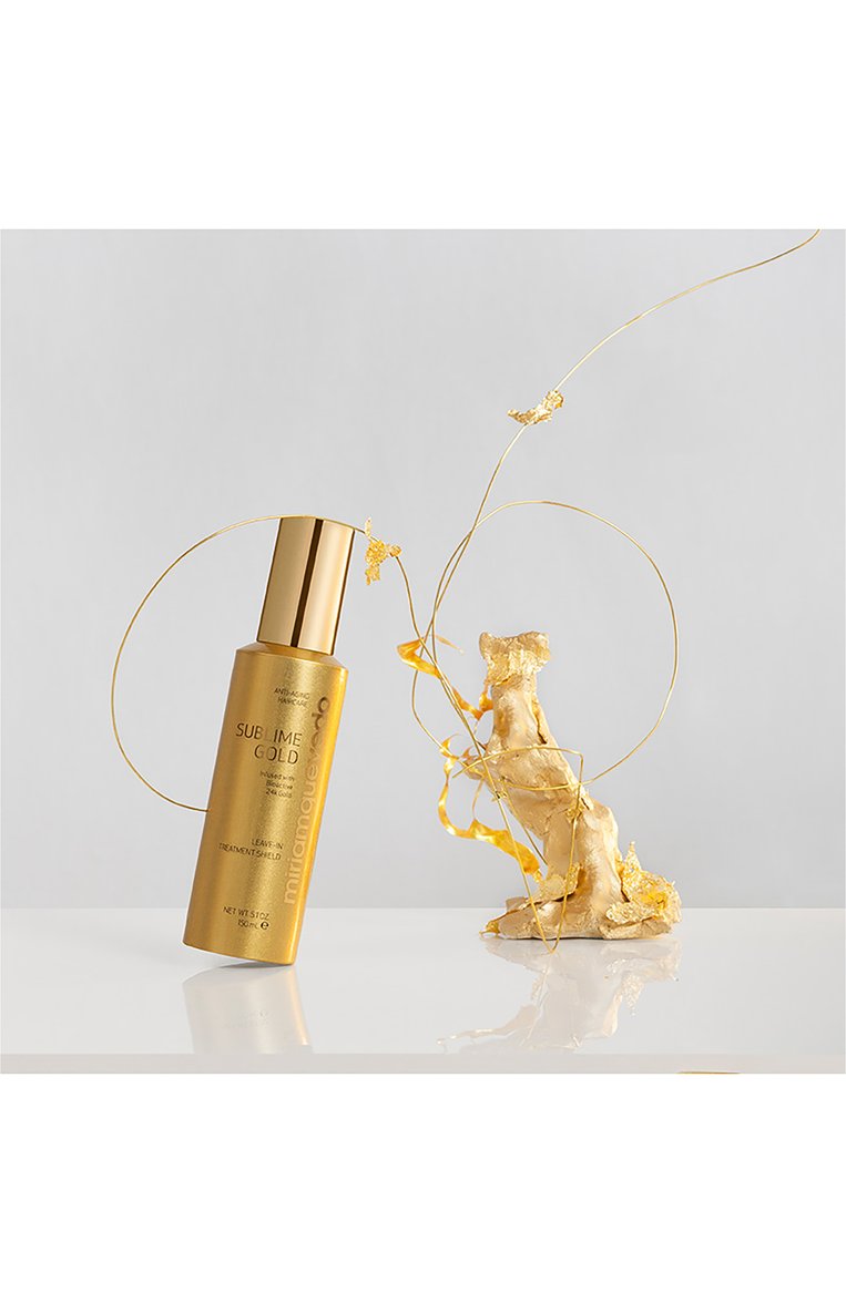Восстанавливающая несмываемая золотая сыворотка sublime gold (150ml) MIRIAMQUEVEDO бесцветного цвета, арт. 981 | Фото 4 (Нос: Не проставлено; Региональные ограничения белый список (Axapta Mercury): Не проставлено; Назначение: Для волос; Тип продукта: Сыворотки)