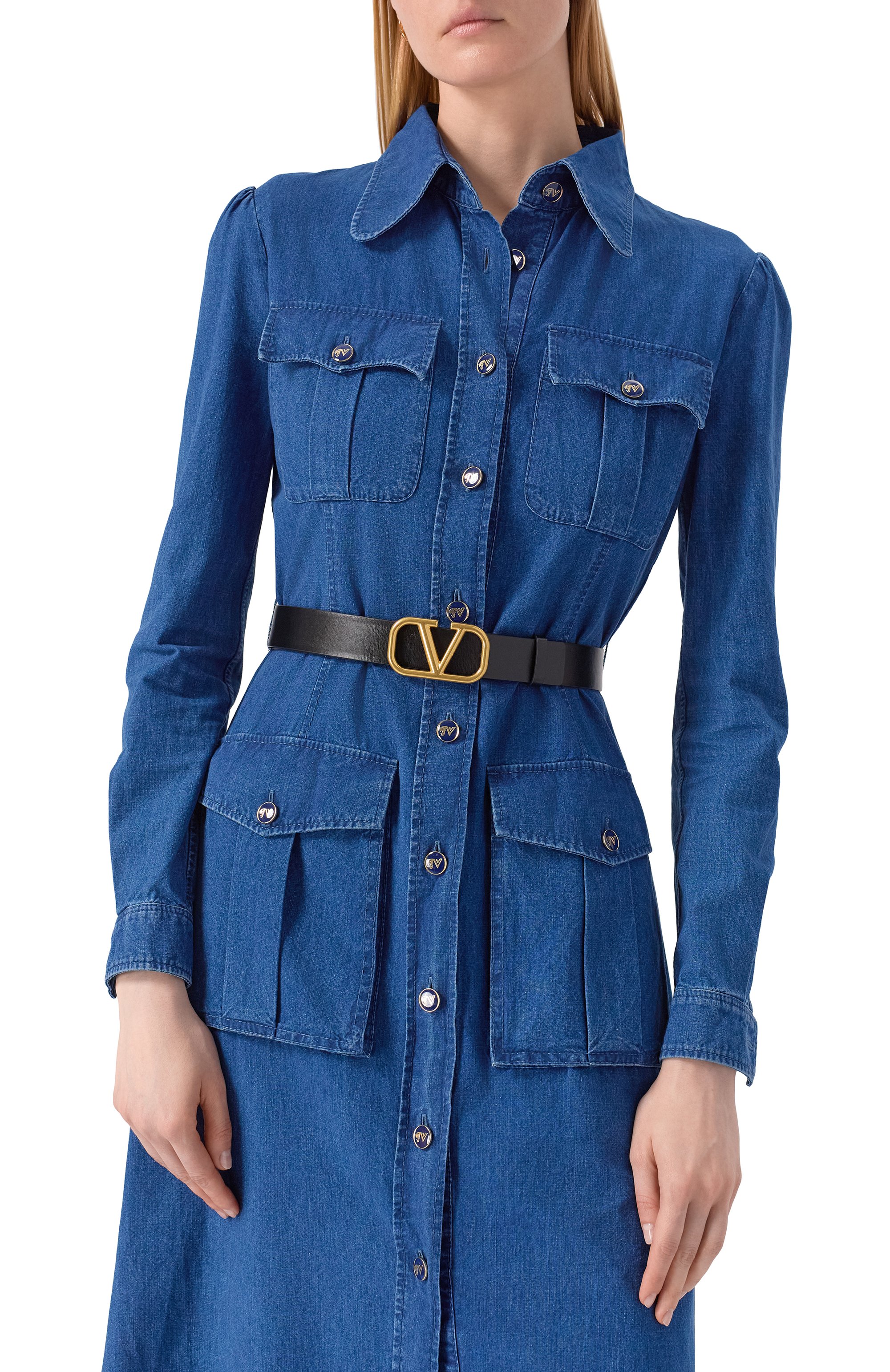 Двусторонний ремень vlogo signature VALENTINO коричневого цвета по цене 59400 руб., арт. 6W2T0T15/ZFR, фото 3 Двусторонний ремень vlogo signature VALENTINO, арт. 6W2T0T15/ZFR, фото 3