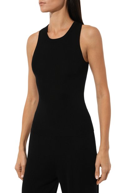 Шерстяная майка ALLUDE черного цвета по цене 21300 руб., арт. 245/64002, фото 3 Шерстяная майка ALLUDE, арт. 245/64002, фото 3