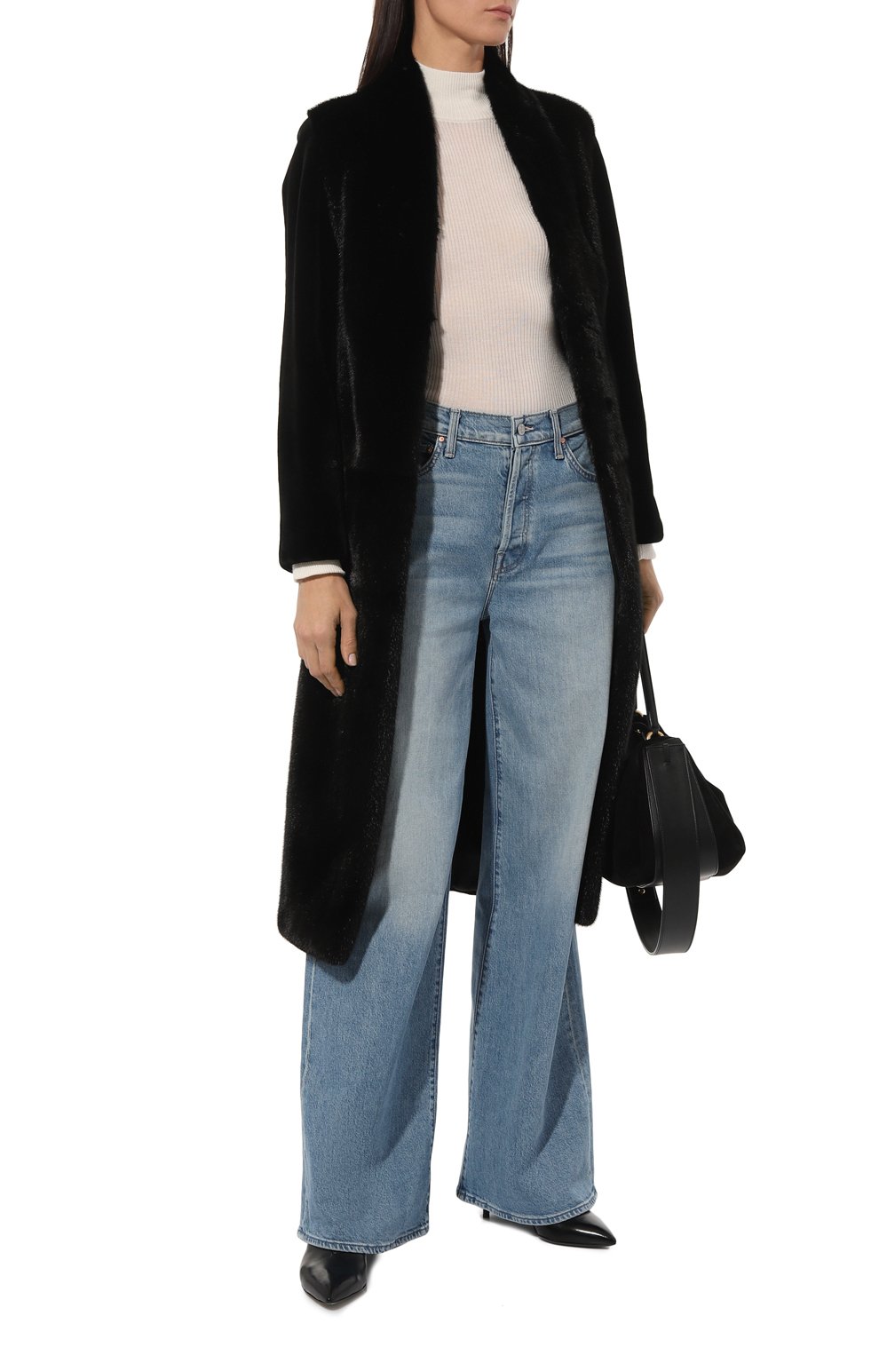 Шуба из норки YVES SALOMON, арт. 7WYM75720VLVR, фото 2