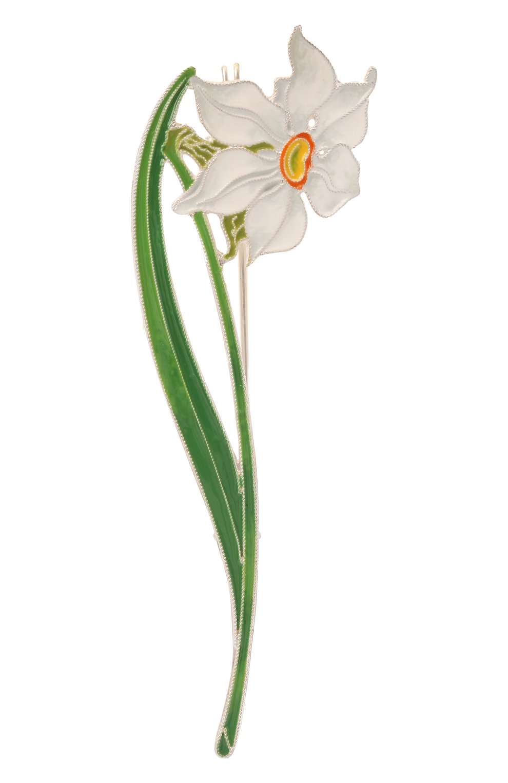 Брошь нарцисс поэтический РУССКИЕ САМОЦВЕТЫ, арт. 41475, фото 1