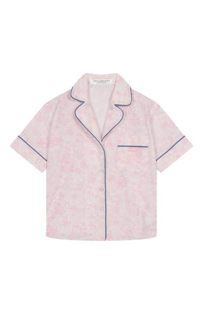 Хлопковая блузка PHILOSOPHY DI LORENZO SERAFINI KIDS, арт. I1E301/5609/4-10