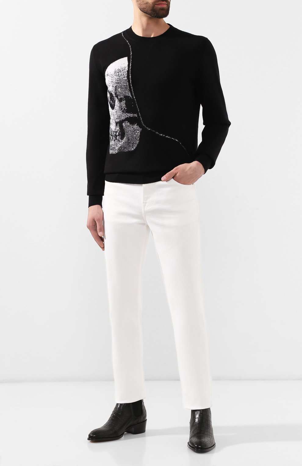 Шерстяной свитер ALEXANDER MCQUEEN, арт. 587031/Q1AL0, фото 2