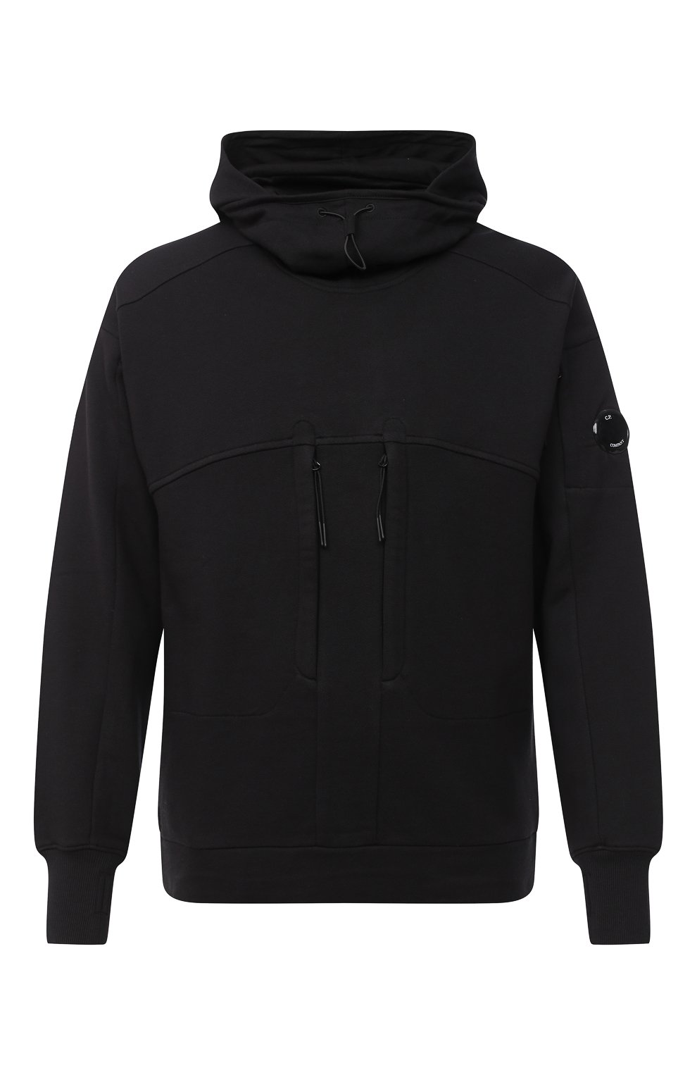 Хлопковое худи C.P. COMPANY черного цвета по цене 19700 руб., арт. 09CMSS037A-005086W, фото 1 Хлопковое худи C.P. COMPANY, арт. 09CMSS037A-005086W, фото 1