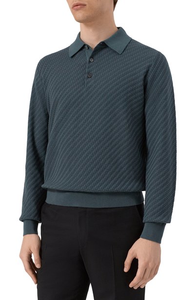 Поло из шелка и хлопка BRIONI, арт. UMR10L/PAK22, фото 3