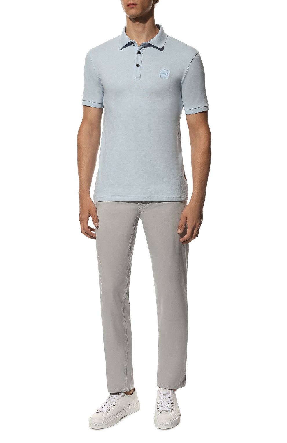 Хлопковое поло BOSS ORANGE, арт. 50472668, фото 2