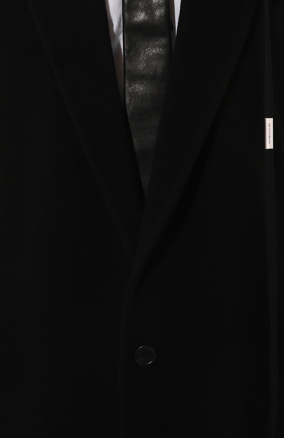 Шерстяное пальто ANN DEMEULEMEESTER черного цвета по цене 294500 руб., арт. 2202-M-C001-FA113-099, фото 5 Шерстяное пальто ANN DEMEULEMEESTER, арт. 2202-M-C001-FA113-099, фото 5