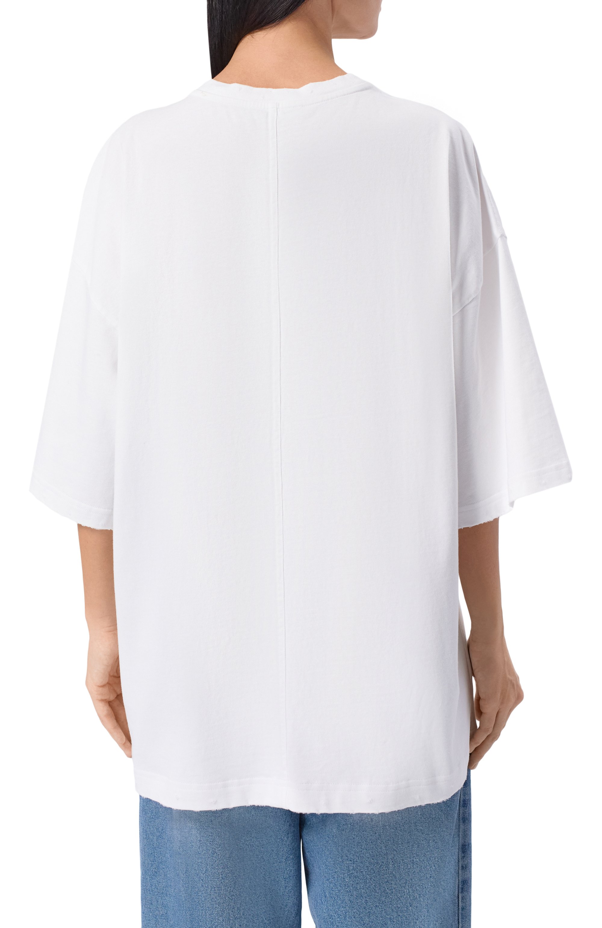 Хлопковая футболка DOLCE & GABBANA белого цвета по цене 88100 руб., арт. F8V94T/GDDIC, фото 4 Хлопковая футболка DOLCE & GABBANA, арт. F8V94T/GDDIC, фото 4