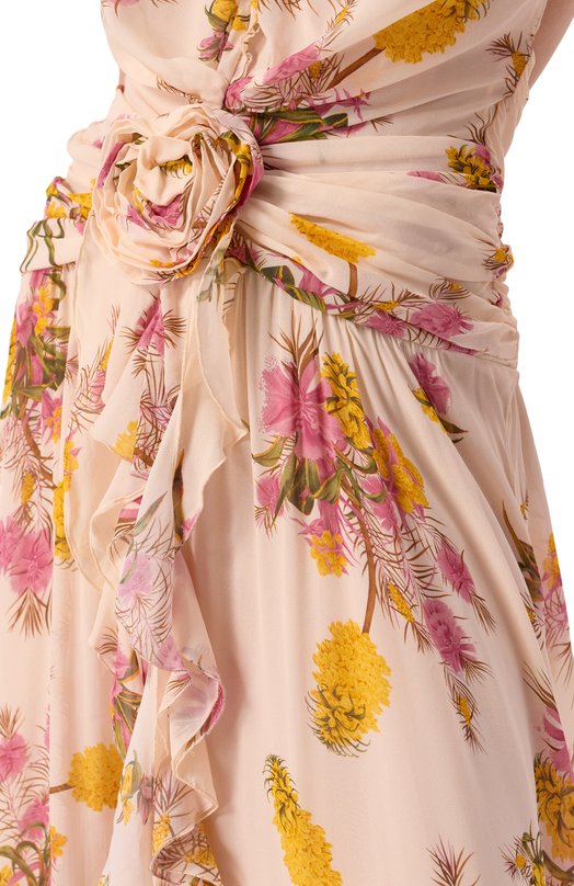 Платье из вискозы Blumarine 2A818A Кремовый  2A818A Фото 4