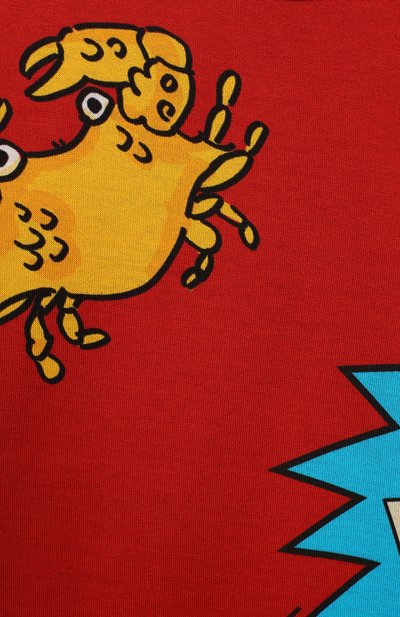 Хлопковый песочник DOLCE & GABBANA красного цвета по цене 16350 руб., арт. L1J09J/G7VQC, фото 3 Хлопковый песочник DOLCE & GABBANA, арт. L1J09J/G7VQC, фото 3