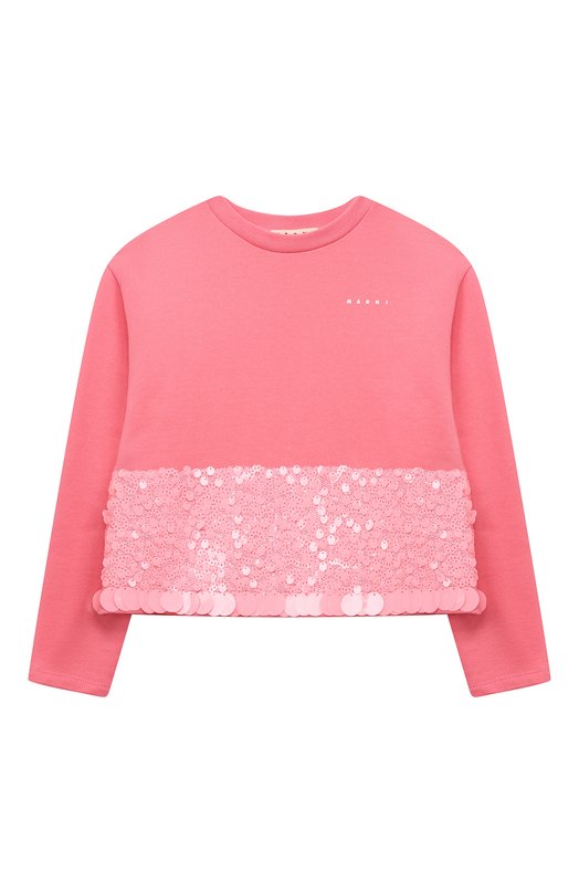 

Хлопковый свитшот Marni, Розовый