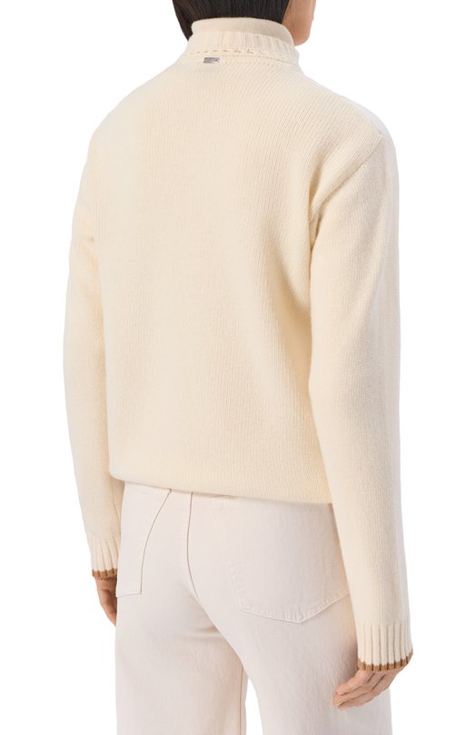 Комбинированный кардиган Herno MP000152D/70100 Кремовый  MP000152D/70100 Фото 4