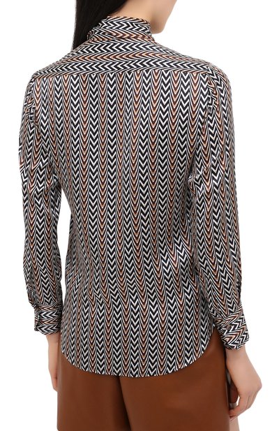 Шелковая блузка KITON, арт. D48407K05T58, фото 4