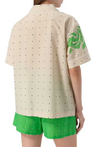 Рубашка из хлопка и шелка ХОХЛОМА Х АЛЕНА АХМАДУЛЛИНА, арт. WTB2247, фото 4