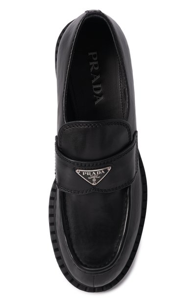 Кожаные лоферы PRADA, арт. 2DE127 G000/3ZPQ, фото 5